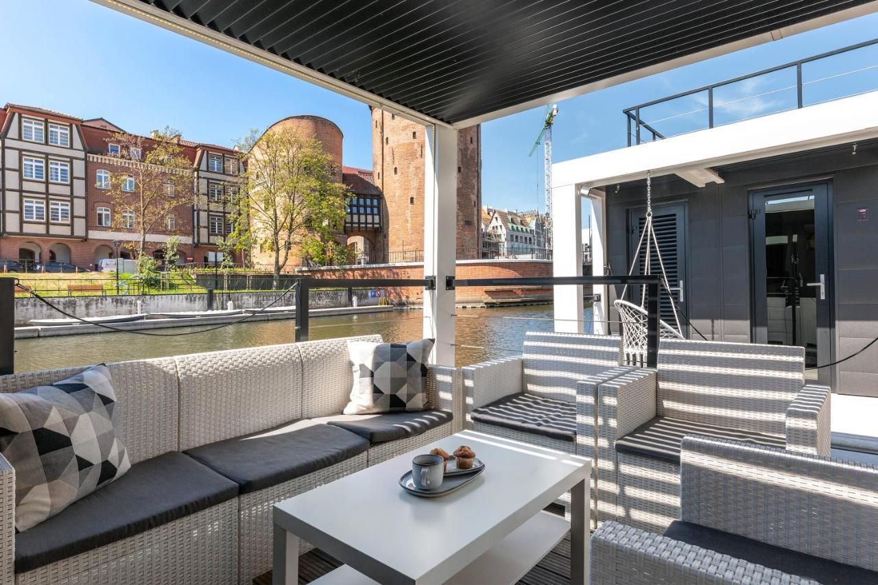 Domy Na Wodzie - La Mare Motlava Houseboats With Sauna By Downtown Apartments Danzica Esterno foto