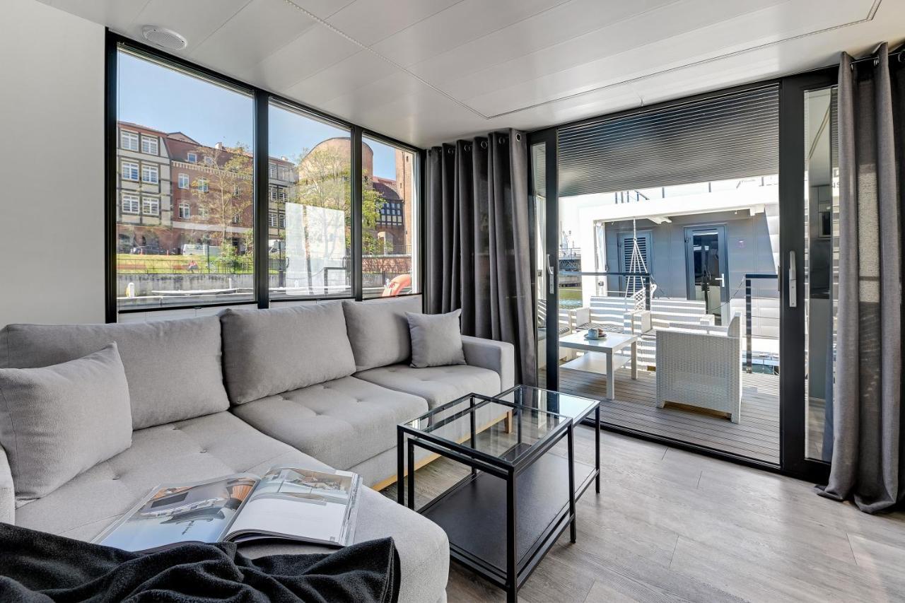 Domy Na Wodzie - La Mare Motlava Houseboats With Sauna By Downtown Apartments Danzica Esterno foto