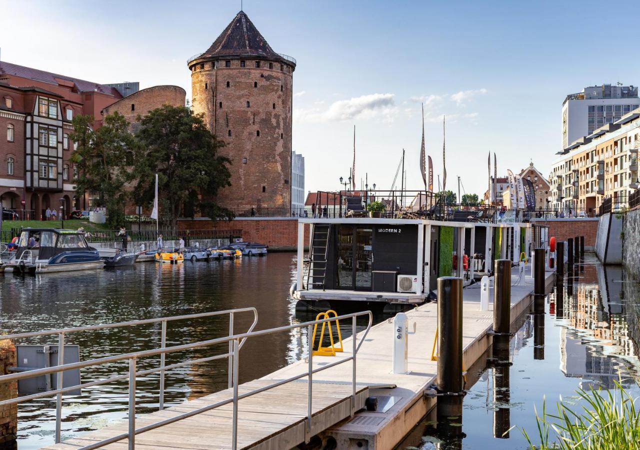 Domy Na Wodzie - La Mare Motlava Houseboats With Sauna By Downtown Apartments Danzica Esterno foto