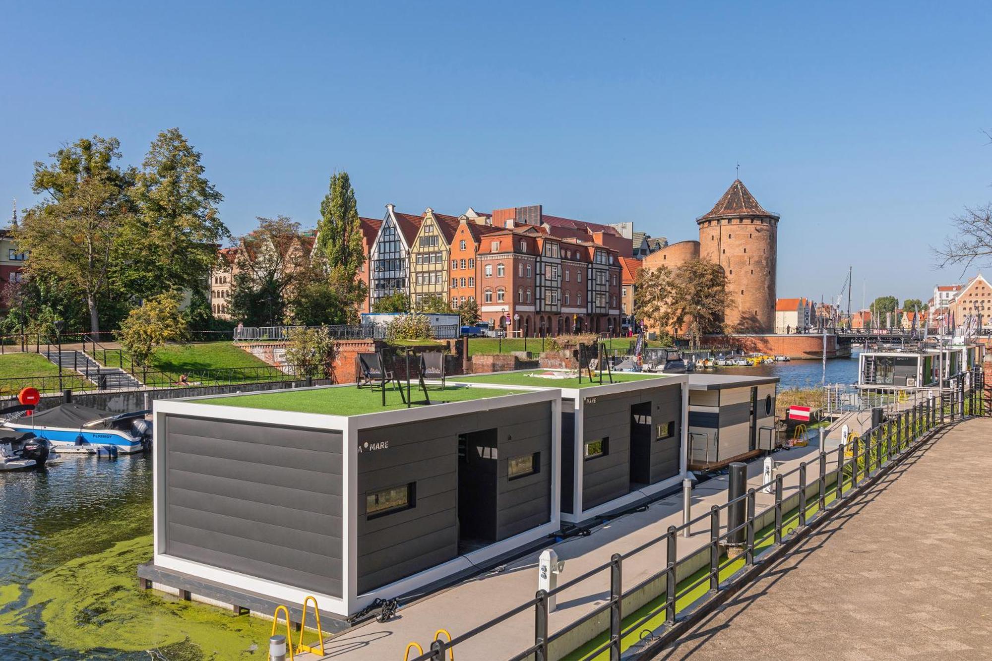 Domy Na Wodzie - La Mare Motlava Houseboats With Sauna By Downtown Apartments Danzica Esterno foto