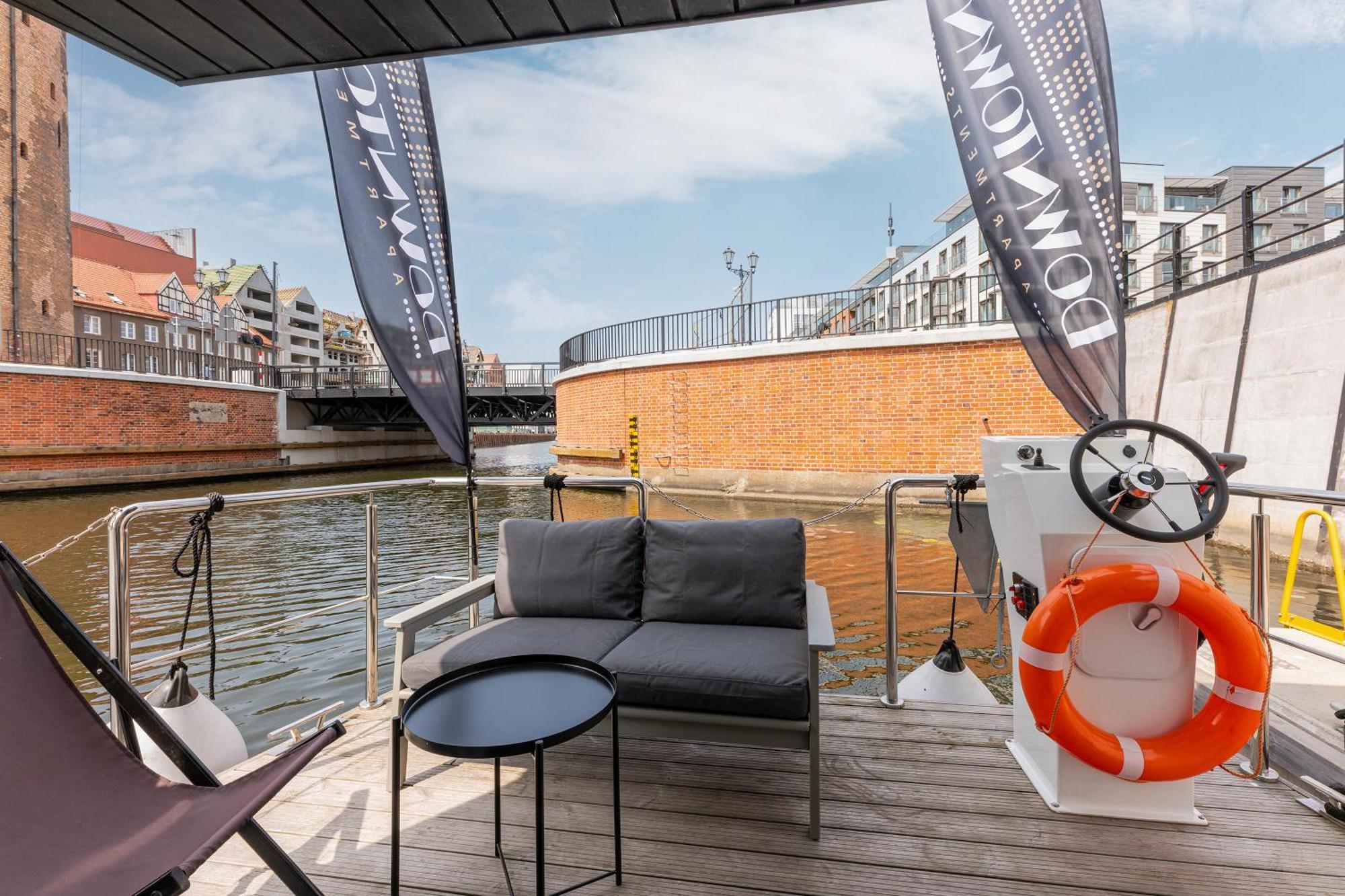 Domy Na Wodzie - La Mare Motlava Houseboats With Sauna By Downtown Apartments Danzica Camera foto